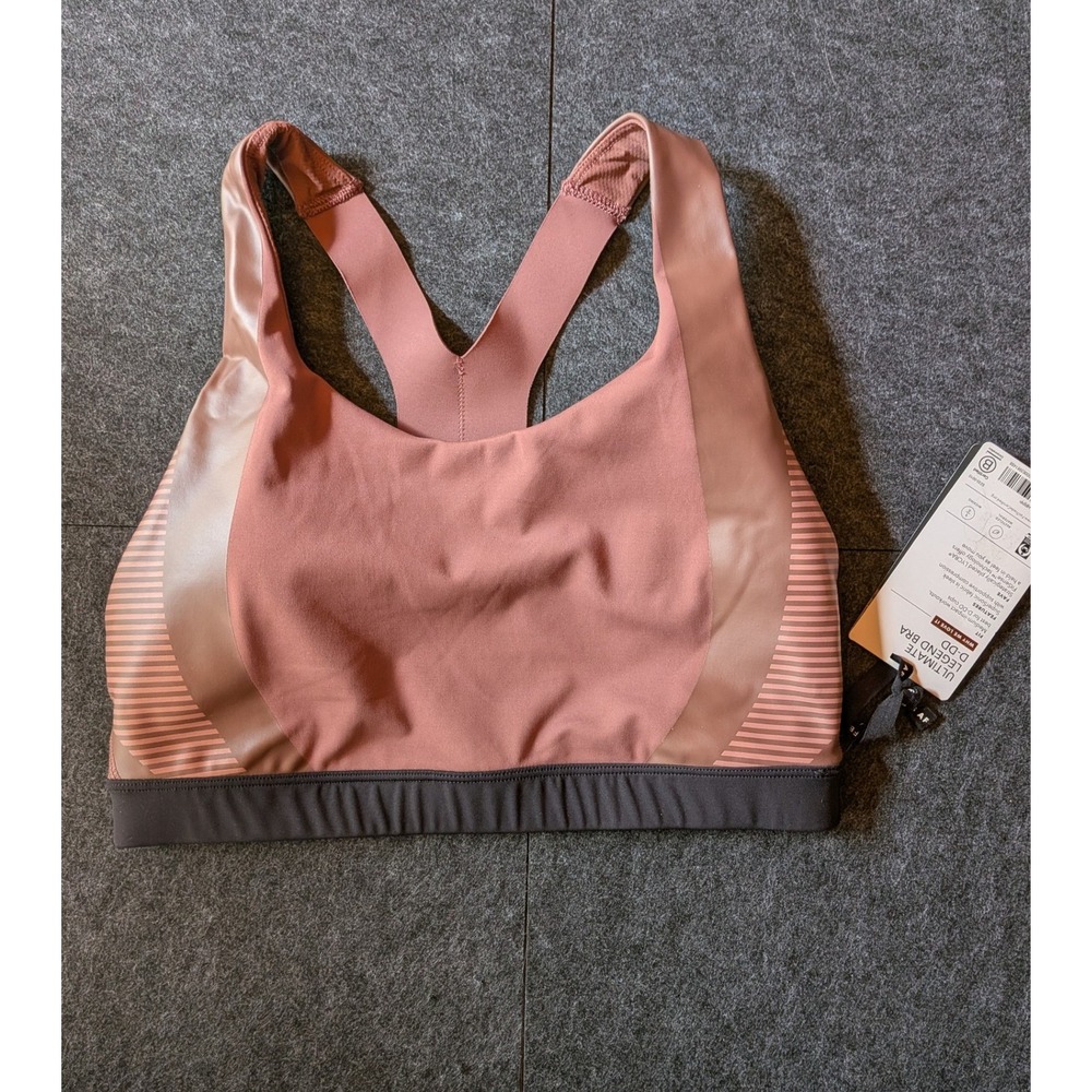 Allyson Felix Athleta Ultimate Legend Bra D-DD Mauve Pink Medium Impact M NWT
